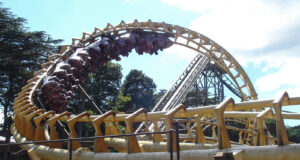 A Look Back at 40 Years of UK Roller Coasters corkscrew at Alton Towers