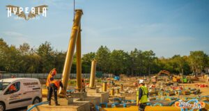 Thorpe Park: Released photos show first supports going into place for HYPERIA