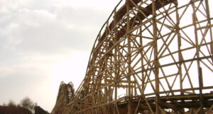 The Cyclone Roller Coaster at Southport Pleasureland