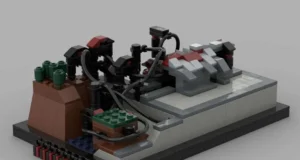 An Architect style Lego Model of Nemesis Reborn at Alton Towers An Architect style Lego Model of Nemesis Reborn at Alton Towers