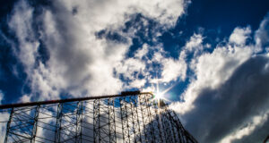The BIG ONE: EUROPE’S LONGEST and Still the Most Iconic Rollercoaster at Blackpool Pleasure Beach The Big One Lift Hill at Blackpool Pleasure Beach