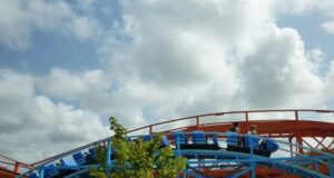 UK Rollercoasters for Kids: A Thrilling Adventure for the Little Ones blue flyer at blackpool pleasure beach