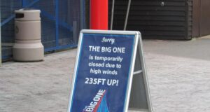 UK Theme Parks: What Happens If It Is Too Windy? Big One Closed due to High Winds at Blackpool Pleasure Beach