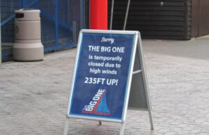 UK Theme Parks: What Happens If It Is Too Windy? Big One Closed due to High Winds at Blackpool Pleasure Beach