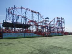 Brean Theme Park Closed on 24 June Due to Extreme Heat Bulldog Coaster at Brean Theme Park