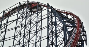 Armed Forces Enjoy FREE Entry at Pleasure Beach Resort a roller coaster with a track