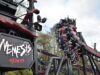 Best Seats on Nemesis Reborn for Maximum Thrill Queueline Entrance & Corkscrew of Nemesis Reborn