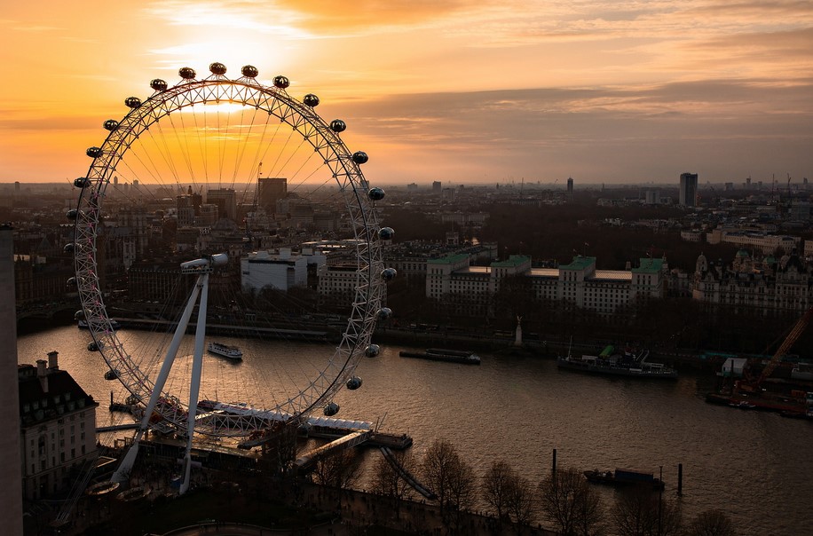London Eye at Dusk