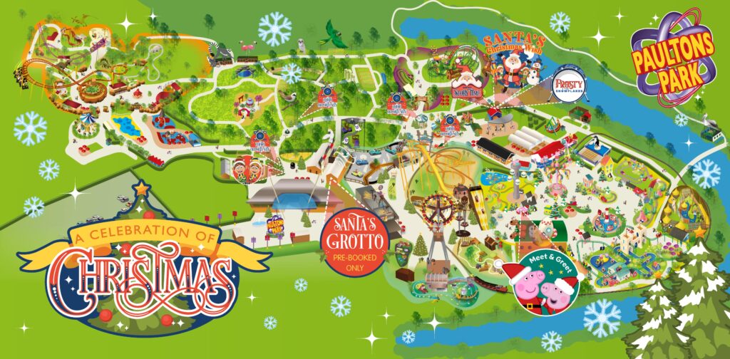 Paultons Park: A Celebration of Christmas 2025 Map