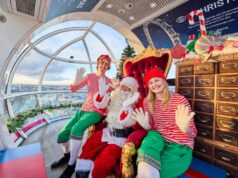 Experience Festive Magic on the London Eye: Santa, Afternoon Tea & Champagne