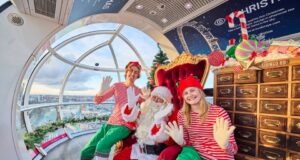 Experience Festive Magic on the London Eye: Santa, Afternoon Tea & Champagne