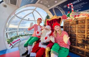 Experience Festive Magic on the London Eye: Santa, Afternoon Tea & Champagne