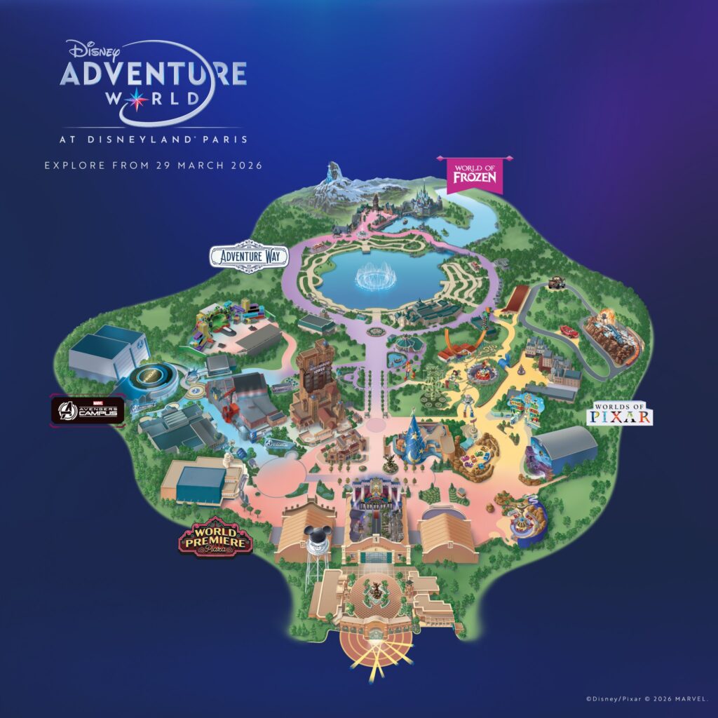 Disney Adventure World Park Map