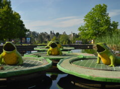 7 Mistakes People Make When Visiting Alton Towers Resort Frog Fountains looking down the rest of Towers Street until the Towers Ruins