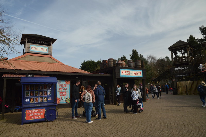 Pizza and Pasta Located at Alton Towers
