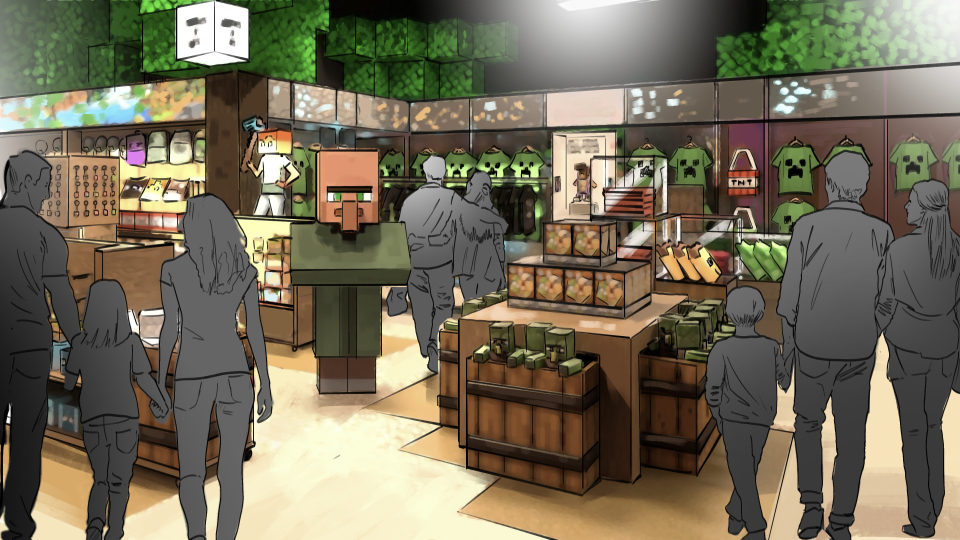 Minecraft World Merchandise Shopping