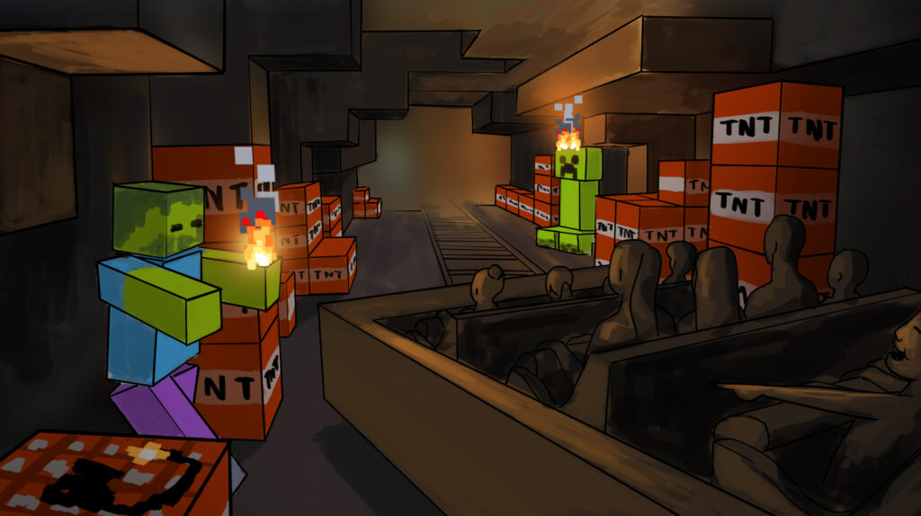 World-first Minecraft coaster coming to Minecraft World at Chessington