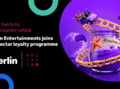 Merlin Entertainments Partners with Sainsbury’s Nectar360 to Offer Families Bigger Savings on UK Attractions Banner announcing Merlin Entertainments joining the Nectar loyalty programme; left text, right purple adventure-themed jar.