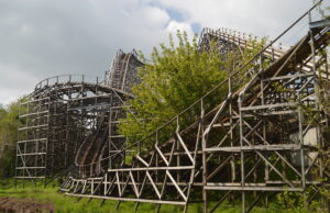 Abandoned UK Theme Park Being Reclaimed by Nature Just One Year After Closure Megafobia at Oakwood