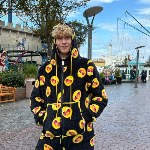 Mr Funshine Onesie Black
