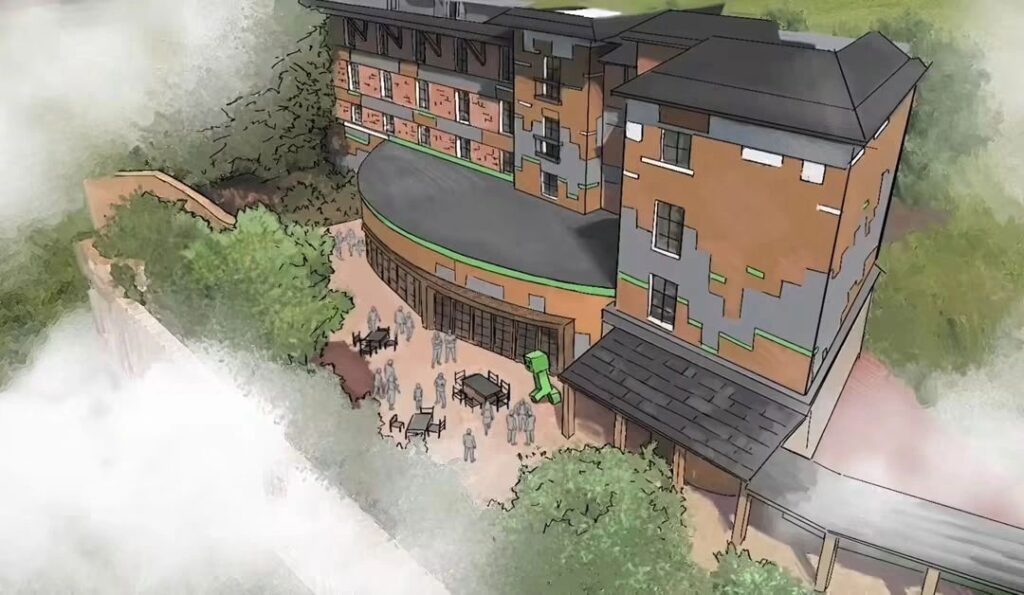 Minecraft Hotel at Chessington