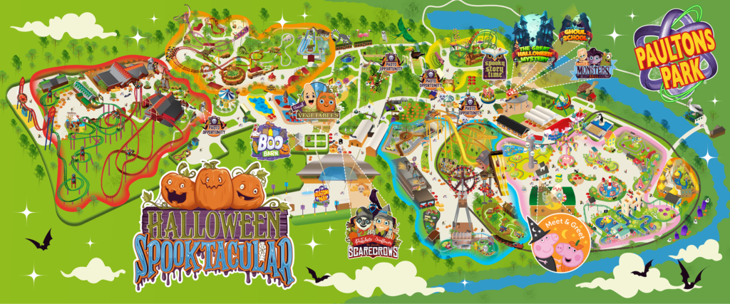 Paultons Park Halloween Spooktacular 2026 Map