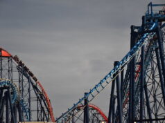 Storm Austen: Could Strong Winds Affect UK Theme Park Opening Plans? Big One and Infusion at Blackpool Pleasure Beach with bad weather moving closer